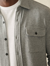 Faherty - Legend Sweater Shirt - Fossil Grey Twill