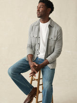 Faherty - Legend Sweater Shirt - Fossil Grey Twill