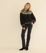 Doen- Field Sweater- Black Aberdeen Fair Isle