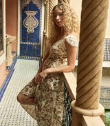 Doen Fiona Dress in Cerise Et Fleur