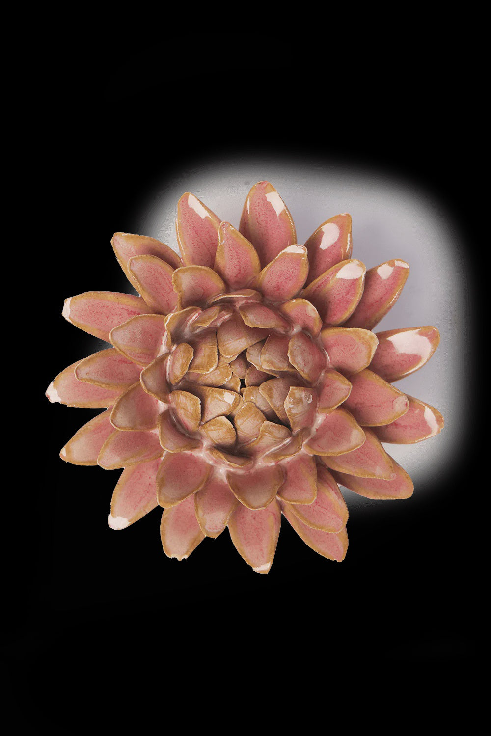Ceramic Flower - Rose Pink Strawflower - FR38
