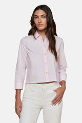 L'AGENCE Women's Fawn Piping Scarf Blouse in Pink