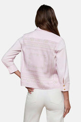 L'AGENCE Women's Fawn Piping Scarf Blouse in Pink