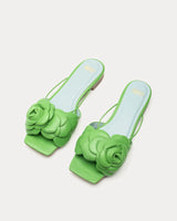 Frances Valentine - Gardenia Flower Sandal - Green