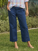 Frank & Eileen WESTPORT-Italian Wide Leg Chino-Navy
