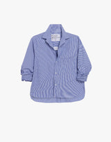 Frank & Eileen- Untuckable Silvio Button Up Shirt- Mini Blue Check