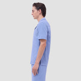 Bugatchi - Short Sleeve Seersucker Camp Shirt - Air Blue