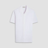 Bugatchi - Short Sleeve Seersucker Camp Shirt - White