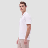 Bugatchi - Short Sleeve Seersucker Camp Shirt - White