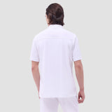 Bugatchi - Short Sleeve Terry Camp Shirt - White