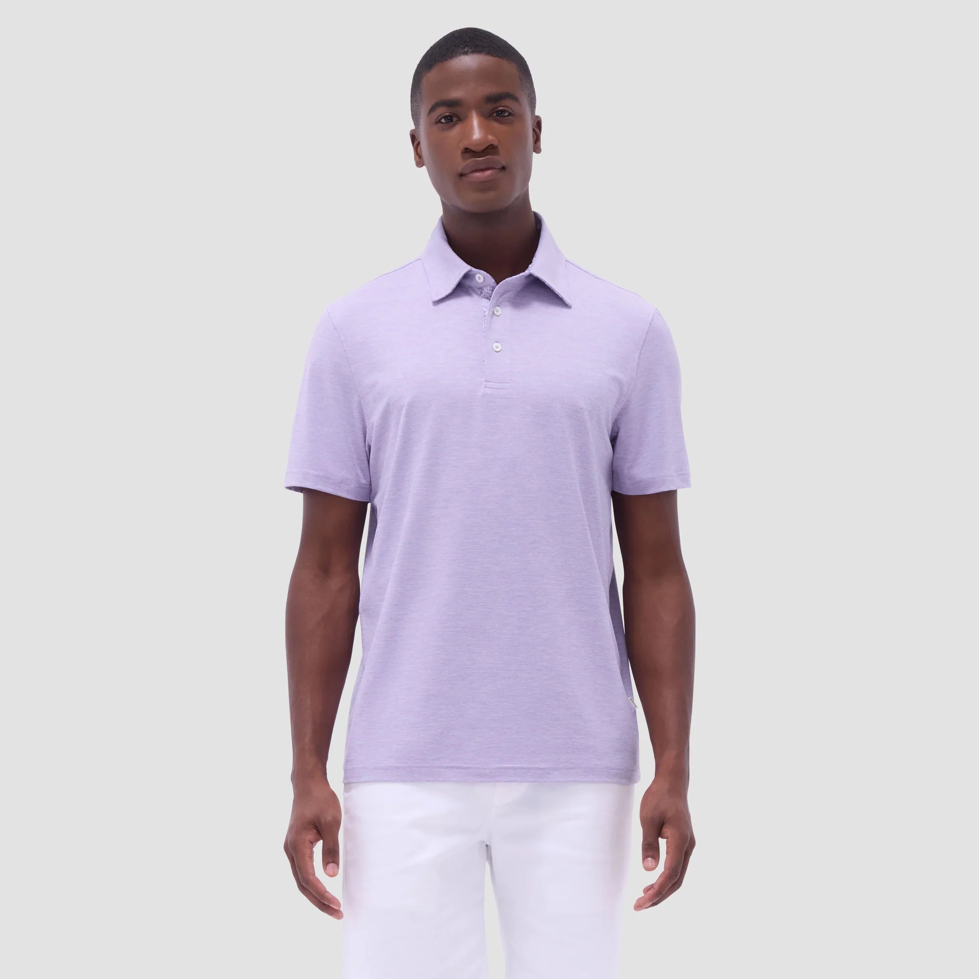 Bugatchi Three Button Solid Polo Shirt