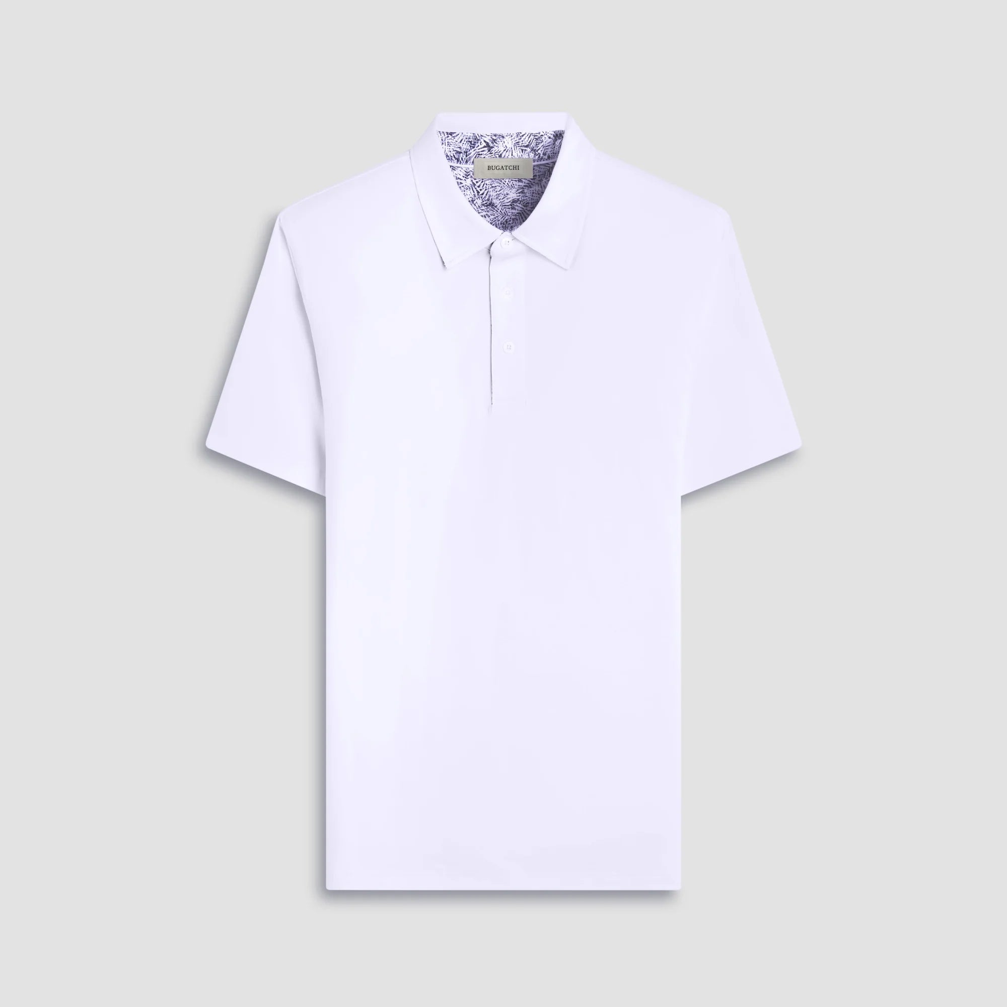 Bugatchi Three Button Solid Polo Shirt