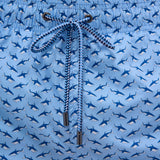 Bugatchi - Cosmo Above Knee Fish Print Swim Trunks