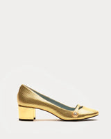 Frances Valentine - Gaga Pump - Metallic Leather Gold