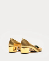 Frances Valentine - Gaga Pump - Metallic Leather Gold