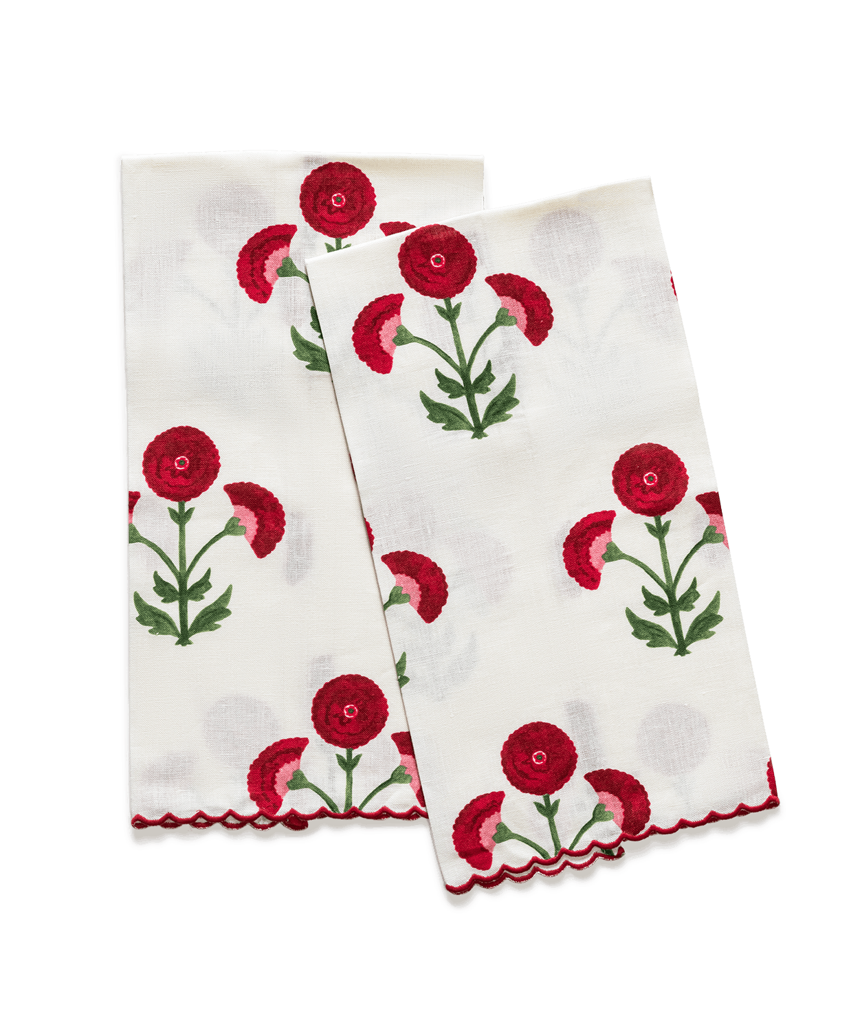 Matouk - Gisele Guest Towels Set of 2 - Scarlet