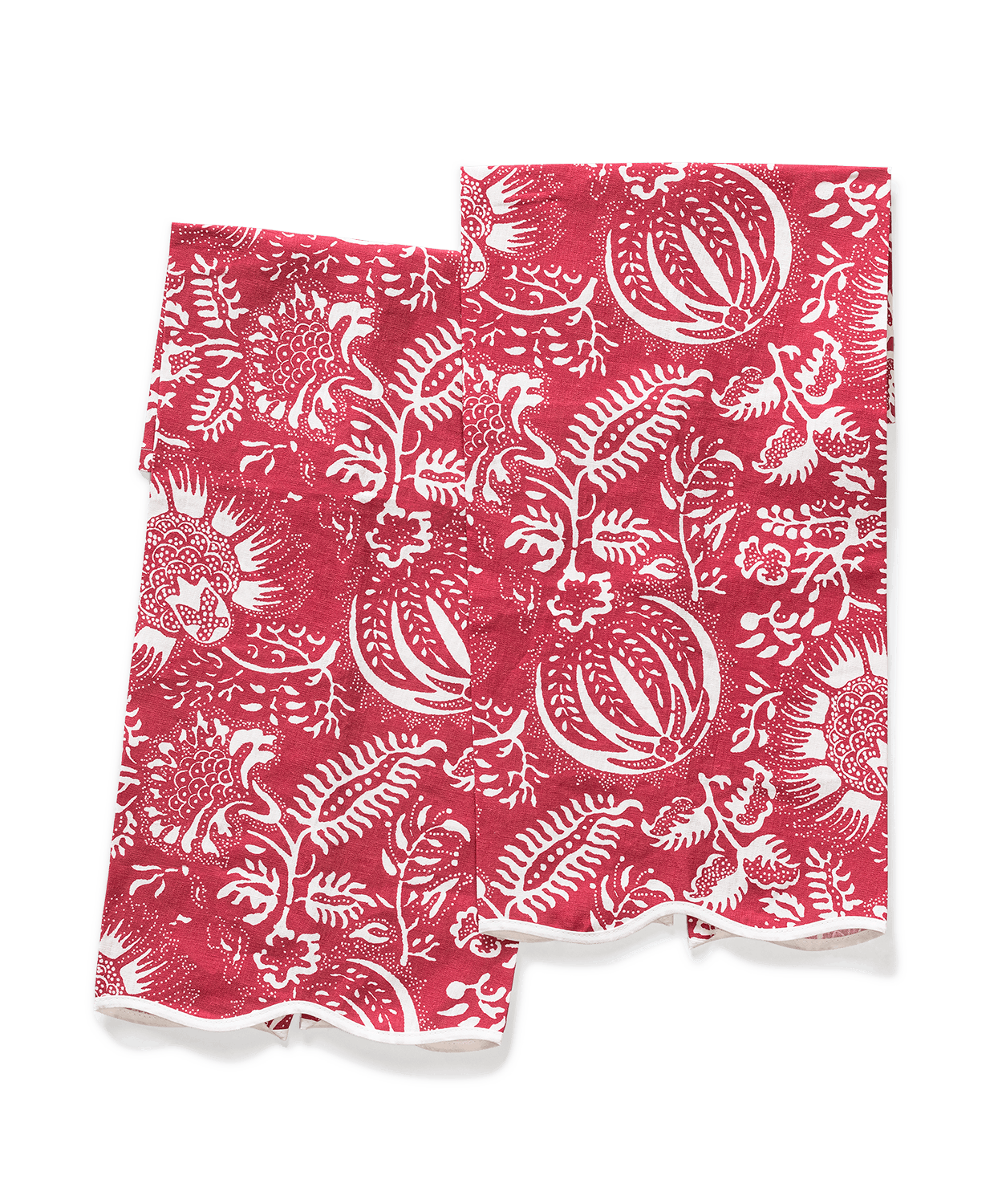 Matouk -  Granada Guest Towels Set of 2 -  Scarlet