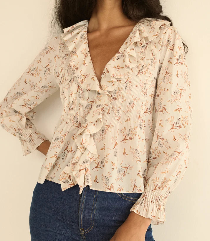 Doen- Hardy Top- Creme Windswept Meadow