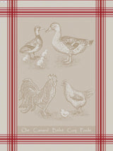 Tea Towel - French Country - Rooster Geese Duck