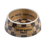 Haute Diggity Dog - Checker Chewy Vuiton Bowl - Medium