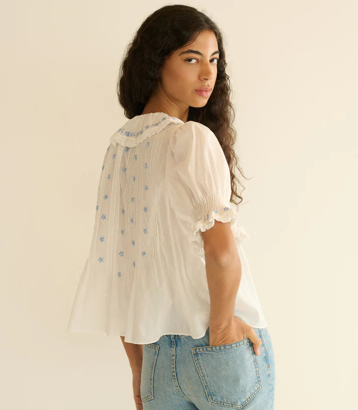 Doen Hettie Top in Salt