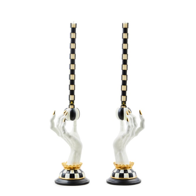 MacKenzie Childs Haunted House Spooky Candle Holders