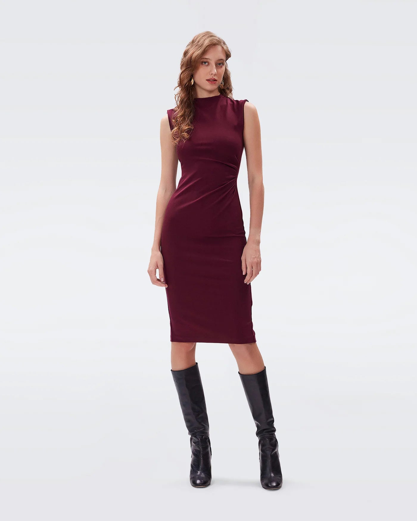 DVF - Darrius Dress - Wine Pink