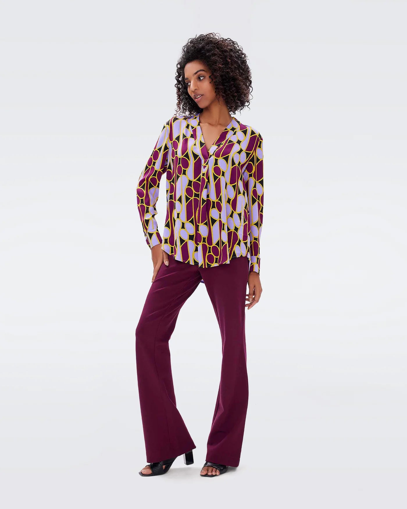 DVF - Gregory Pant - Wine Pink