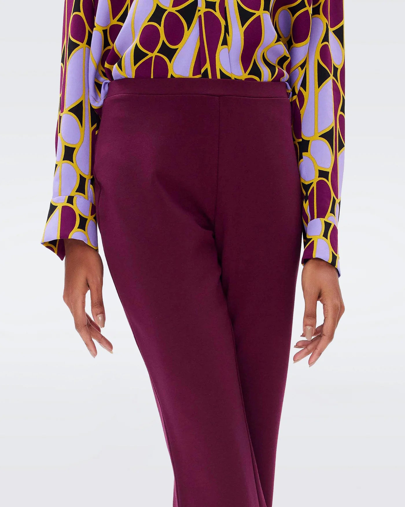 DVF - Gregory Pant - Wine Pink