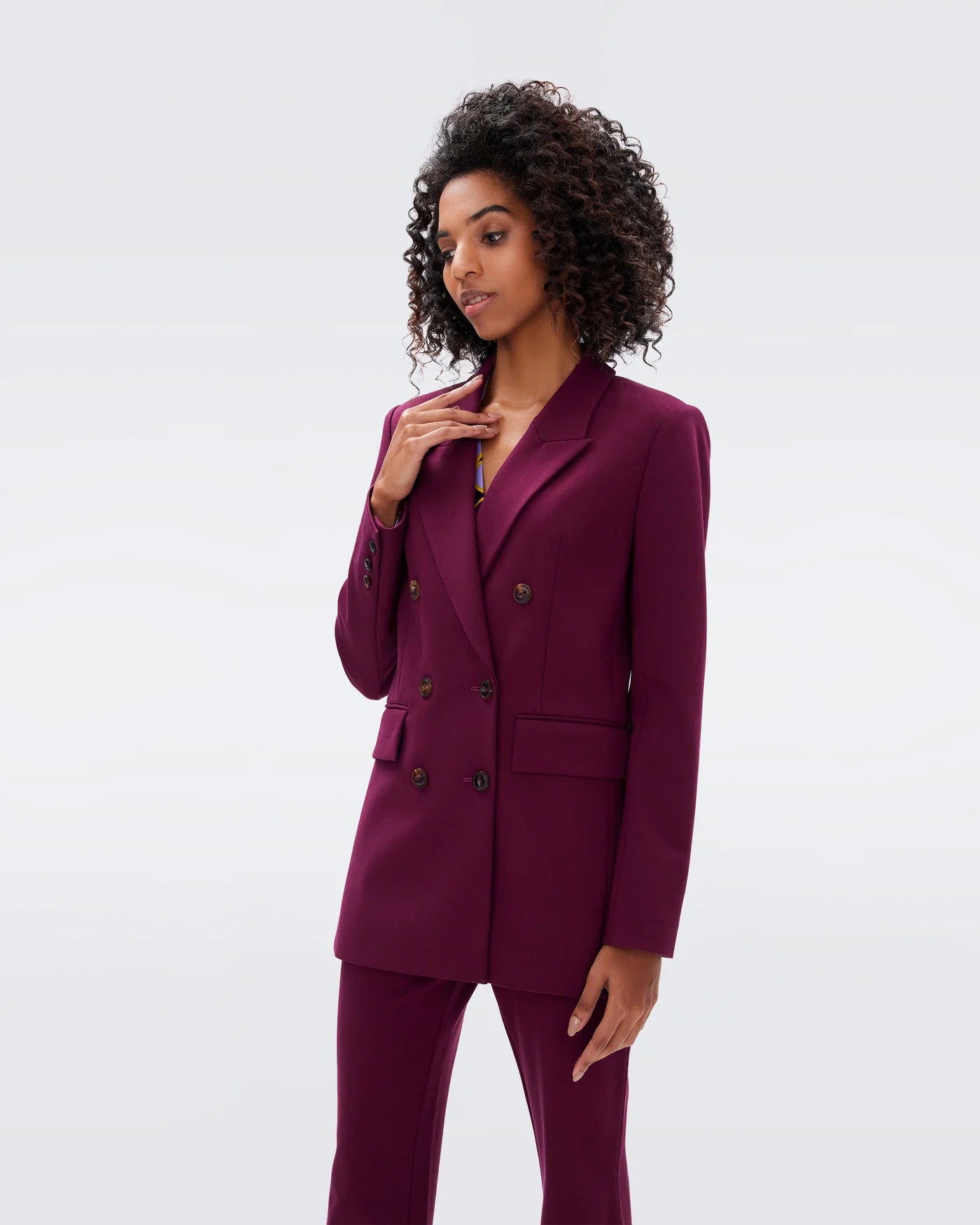 DVF - Maira Jacket - Wine Pink