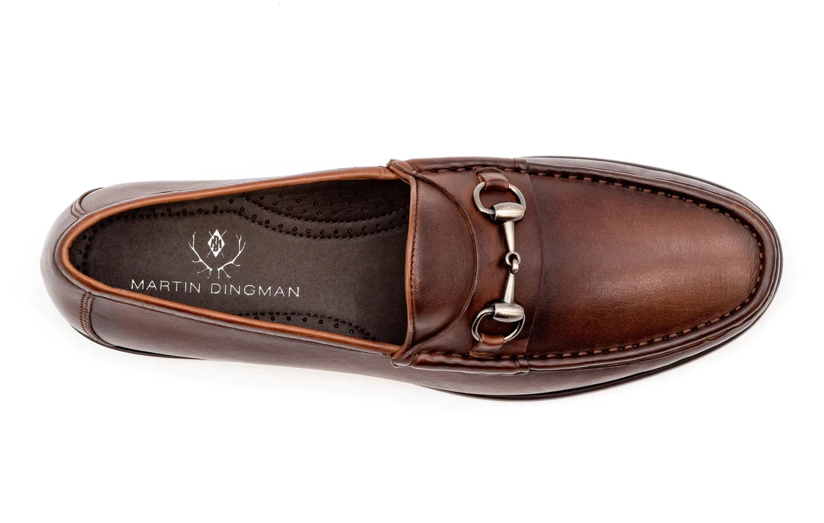 Martin Dingman - Addison Horse Bit Loafer - Chocolate