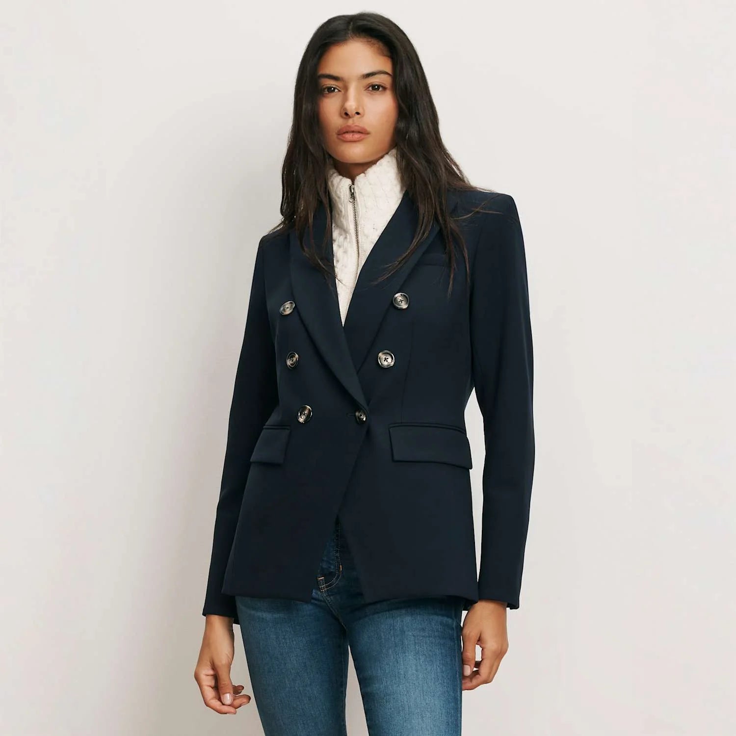 Veronica Beard - Miller Dickey Jacket Kit - Navy/Ivory