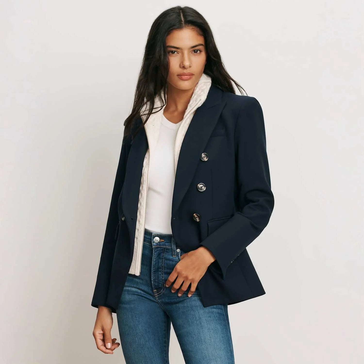 Veronica Beard - Miller Dickey Jacket Kit - Navy/Ivory