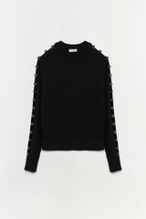 SIMKHAI - Kaitlyn Long Sleeve Top - Black
