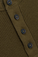 SIMKHAI - Hezekiah Classic Henley - Dark Olive