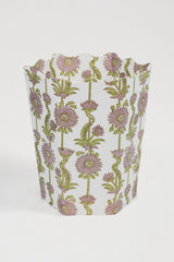 Inner Child Scallop Waste Bin - Floral Vines