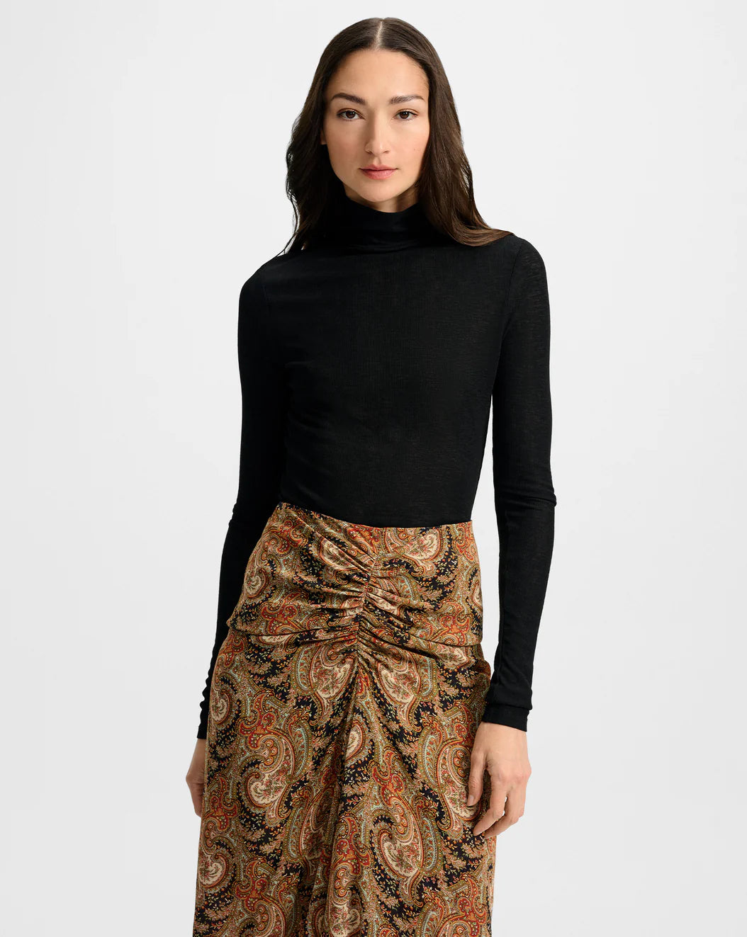 Veronica Beard - Wyeth Ribbed Turtleneck - Black