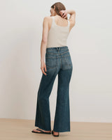 Veronica Beard Taylor High Rise Wide Leg Jean in City Lights