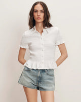 Veronica Beard Ellisandra Top in White