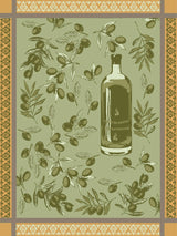 Tea Towel - Olives & Oil - Green/Gold