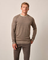 Johnnie O - Boggs Merino Wool Crewneck Sweater - Khaki