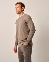 Johnnie O - Boggs Merino Wool Crewneck Sweater - Khaki