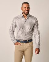 Johnnie O - Performance Button Up Shirt -Roosevelt - Light Gray