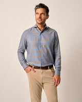 Johnnie o  - Top Shelf Button Up Shirt - Blaine - Laguna Blue