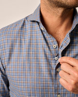 Johnnie o  - Top Shelf Button Up Shirt - Blaine - Laguna Blue