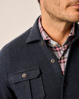 Johnnie O -  Briggs Stretch Flannel Lodge Shirt - Navy