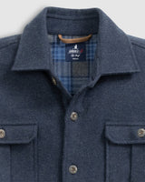 Johnnie O -  Briggs Stretch Flannel Lodge Shirt - Navy