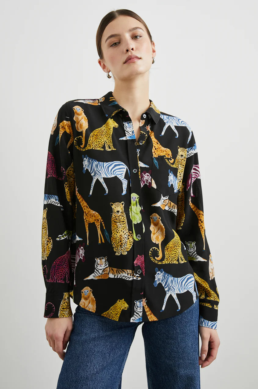 Rails - Kate Shirt - Illustrated Animals