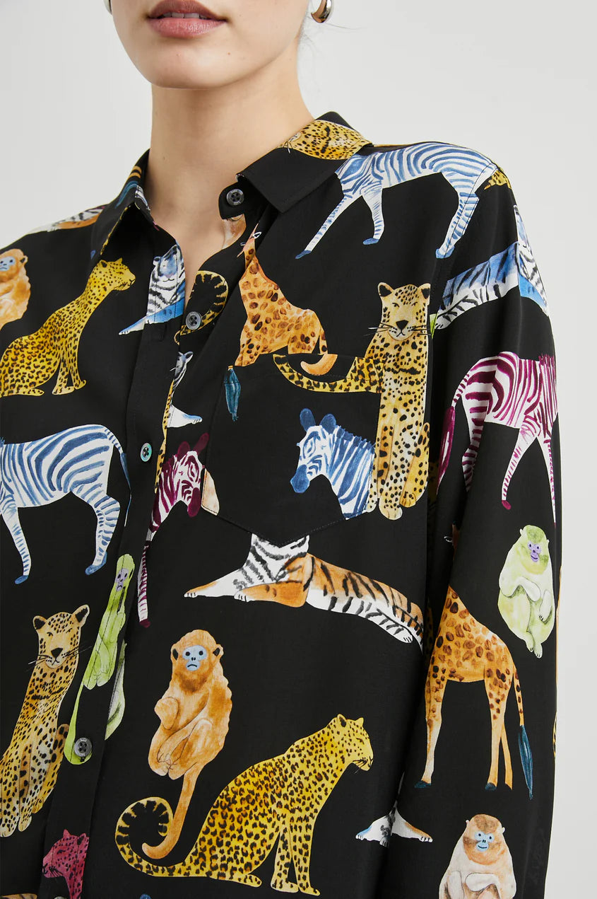 Rails - Kate Shirt - Illustrated Animals