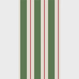 Hester & Cook - GREEN/RED AWNING STRIPE - Guest Napkin